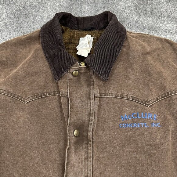 VTG Carhartt C52 CHT Duck Canvas Blanket Lined Chore Barn Coat Jacket XL TALL - Picture 5 of 13
